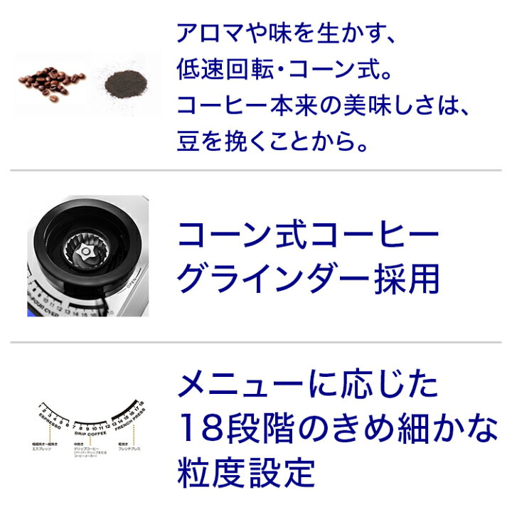 楽天市場】デロンギ デディカ コーン式コーヒーグラインダー [KG521J-M  