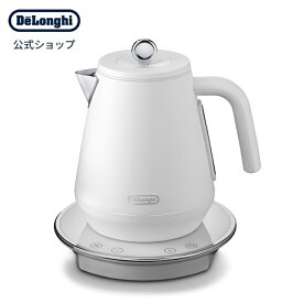 デロンギ エクレティカ 温度設定機能付き電気ケトル ウィムジカルホワイト[KBY1210J-W] delonghi 公式 おしゃれ ケトル 湯沸かしポット 湯沸かしケトル 電気ポット デザイン 湯沸かし器 保温機能付き かわいい コンパクト ポット プレゼント レトロ 電子ケトル キッチン家電