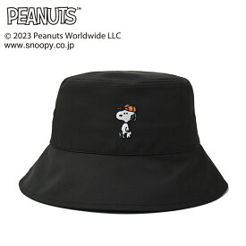 7821 DELSOL x PEANUTS スヌーピーコラボ ハット レディース ゴルフウェア デルソル ゴルフ 女子 送料無料 ホワイト ブラック ネイビー ベージュ 白 黒 紺 サイズフリー アジャスター付 バケハ バケットハット アウトドア スヌーピー