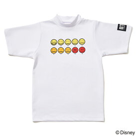 【Disney】ベイマックス /モックネックTシャツ ゴルフウェア レディース ゴルフ S M L 春 夏 トップス 女子 ホワイト 白 あす楽 送料無料