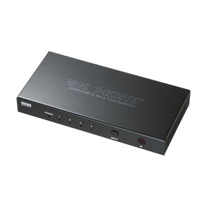 �T�����T�v���C 8K�Ή�HDMI�ؑ֊�(4����1�o�́EType-C���͑Ή��E�����R���t��) SW-HDR8K41RC ��������