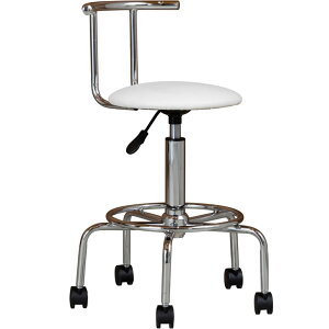 カウンターチェア バーチェア 座面高さ56〜72cm 回転チェア ハイチェア キャスター PVCレザー ラウンドチェア スタイリッシュ おしゃれ シンプル モダン 背もたれ付き コンパクトチェア 椅子