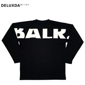 【BALR. / ボーラー】【日本限定】B1111 1056 GAME DAY BOX FIT LONGSLEEVE ロングスリーブTシャツ ロンT ブランドロゴプリント (ブラック BLACK)