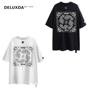 �yMWM / �G���_�u�����[�G���z�yMOD WAVE MOVEMENT / ���b�h�E�F�C�u���[�u�����g�zMWM BANDANA T-SHIRT �V���v�� �j�����p BLACK WHITE �u���b�N �z���C�g�@�y�C�Y���[