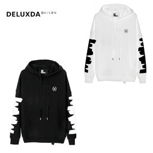 �yMWM / �G���_�u�����[�G���z�yMOD WAVE MOVEMENT / ���b�h�E�F�C�u���[�u�����g�zMWM HOODIE �X�F�b�g �t�[�f�B�[ �j�����p BLACK WHITE