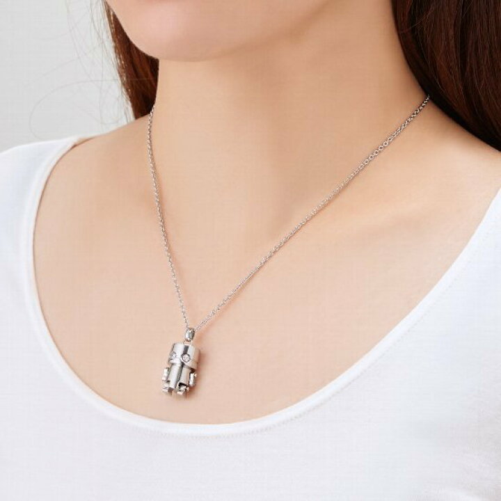 楽天市場】CZ ネックレス キュービックジルコニア ロボット 316L 
