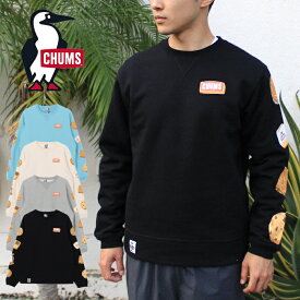 20%OFF CHUMS チャムス CH00-1518 BOOBY COOKIES CREW TOP ブービー クッキーズ クルートップ パーカー スウェット インレイ クルートップ シャツ ボートロゴ ボックス ロゴ アウトドア キャンプ メンズ レディース ユニセックス 裏起毛 4カラー 国内正規 2025AW