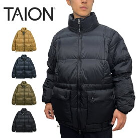 【在庫限り】30%OFF TAION タイオン TAION-102VZMT MOUNTAIN PACKABLE VOLUME DOWN JACKET マウンテン パッカブル ボリューム ダウン ジャケット インナー 800FP 羽毛 通勤 アウトドア キャンプ ストリート アウター 軽量 保温 防寒 防風 メンズ ユニセックス 国内正規 24AW