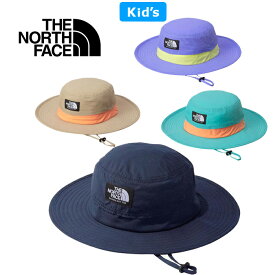 THE NORTH FACE ザ ノースフェイス NNJ02312 KIDS' HORIZON HAT キッズ ホライズン ハット アドベンチャー ブーニー アウトドア キャンパー ジュニア 男の子 女の子 子供服 UVケア 日焼け防止 撥水 軽量 帽子 4カラー 国内正規 2024SS