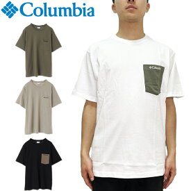 コロンビア COLUMBIA XE1769 YONGE STREET SHORT SLEEVE CREW TEE ヤング ストリート ショートスリーブ クルー ポケット Tシャツ UPF25 半袖 UVカット 速乾 アウトドア キャンプ メンズ ユニセックス 4カラー 国内正規 2024SS