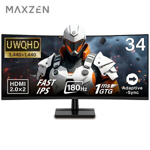 MAXZEN Q[~Oj^[ 34C` UWQHD VAJ[uXN[ HDMI×2 DP×2 }NX[ MGM34IC02