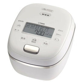 タイガー魔法瓶 圧力IHジャー 炊飯器 5.5合炊き 炊きたて ご鍋ごはん ご泡火炊き JRI-G100-WO オフホワイト