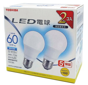 yP[X̔ 5Zbgz LEDd A` ʓd` 60W Lz F E26 2P Ή LDA7D-G/K60V1RP