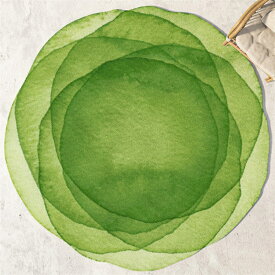 rilmy マイクロファイバー ラグマット カーペット 円形 水彩デザイン 北欧風 花柄 おしゃれ モダン 滑り止め付き 洗える 柔らかい リビング ダイニング 寝室 子供部屋 韓国 インテリア