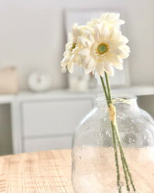 ソレイユガーベラバンドル ホワイト ピンク ブルーグレー インテリア造花 造花 おしゃれ かわいい 韓国インテリア インテリア雑貨 インテリアフラワー フェイクフラワー