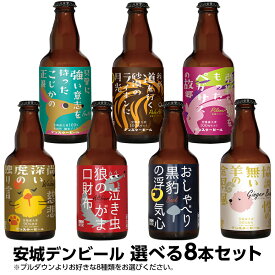 期間限定［父の日カード付き］【送料込】安城デンビール 選べる8本セット　ヴァイツェン　アルトビア　ボック　ジンジャー　フルーツエール　安城ペールエール　安城ピルスナー　安城デンスタービール