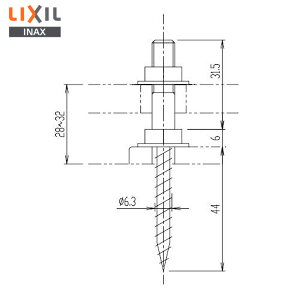 KF-30AN ���Œ�p�؃l�W (2�{1�Z�b�g) �g�C�����i [KF-30AN] LIXIL�EINAX ( ���N�V�� )