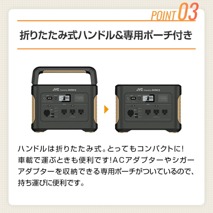 楽天市場】BN-RB10-C JVCケンウッド Jackery ポータブル電源 1002Wh 