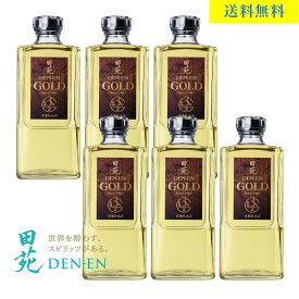 【 送料無料 】麦焼酎 田苑 ゴールド 25度 720ml 6本セット 長期貯蔵 まとめ買い むぎ 音楽仕込み〈焼酎6108〉