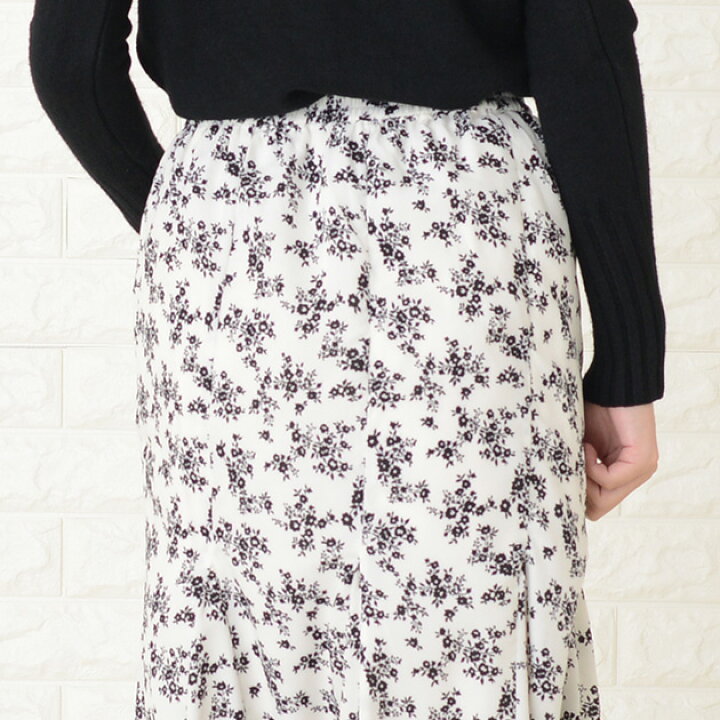 楽天市場 花柄ロングスカート フラワープリント レース スカート きれいめ 小花柄 ロング丈 女子会 デート ブラック Nネイビー ホワイト 代 30代 レディース 春 夏 秋 冬 レースレディース
