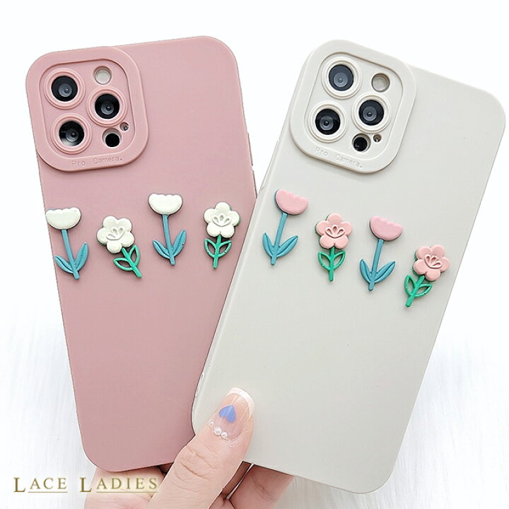 楽天市場】パステル 花柄 フラワーモチーフ シリコン iPhoneケース 