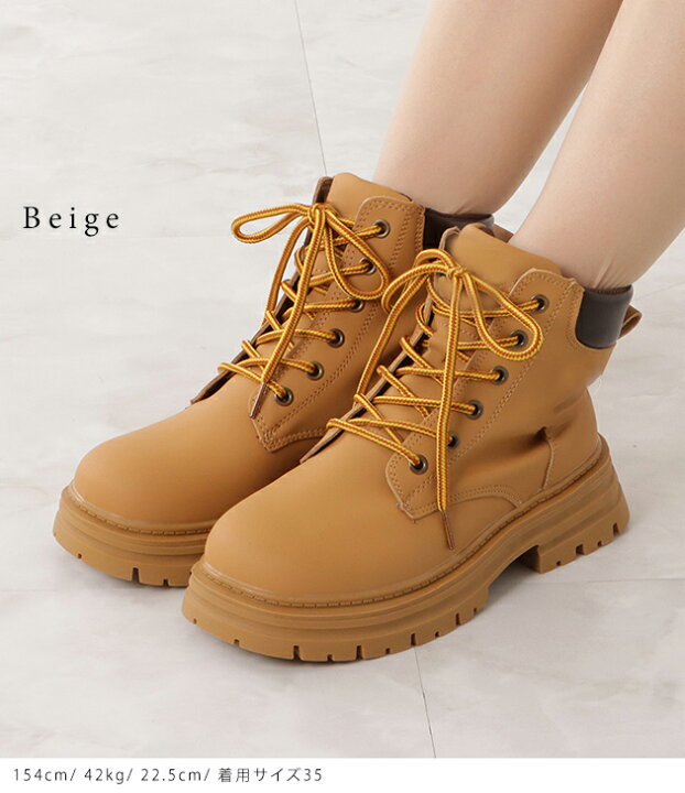 新品 CHEMBUR / ラウンドスクエアトゥショートブーツ ブラウン 35  