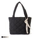 リボン付きシワキルティングトートバッグ レディース 女性 バッグ ショルダー スマートフォン 財布 小物 カジュアル …