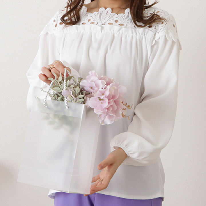 楽天市場】レース切り替えギャザーチュニックブラウス 女性 レディース  