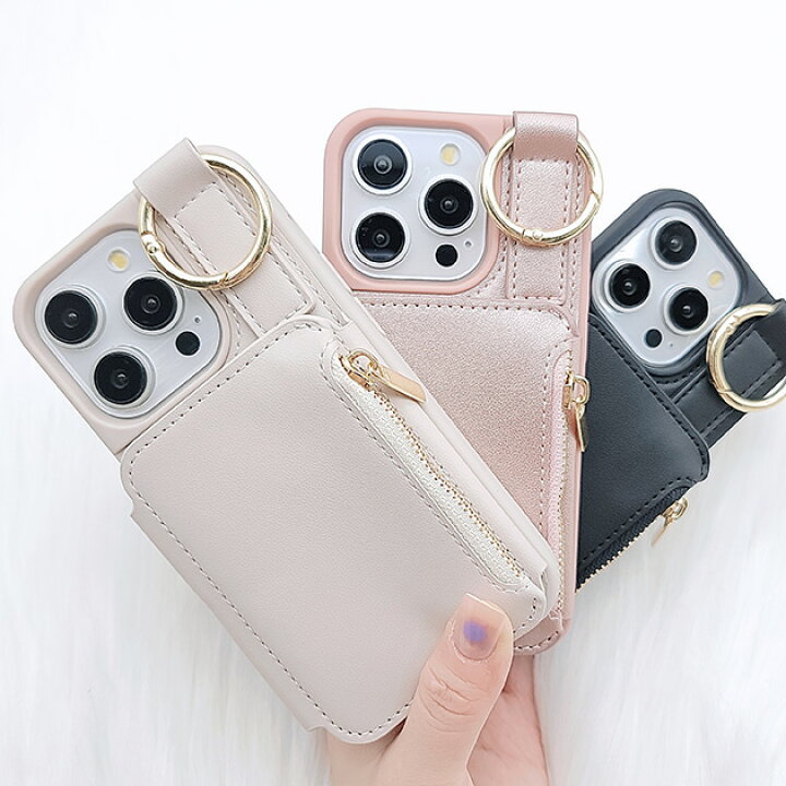 楽天市場】2WAYレザー調収納付きiPhoneケース 女性 レディース スマホ 