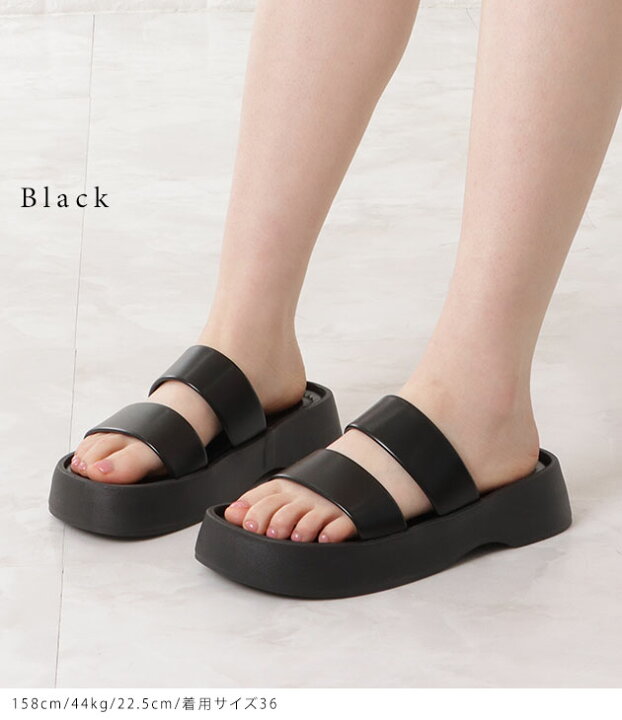 楽天市場】プラットフォームミュールサンダル 厚底サンダル ストラップ  