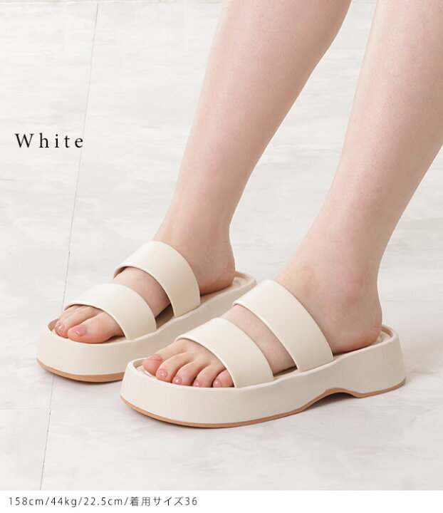 楽天市場】プラットフォームミュールサンダル 厚底サンダル ストラップ  