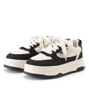 フェイクレザー 厚底 ストラップ ベーシック スニーカー 女性 レディース 靴 春 夏 秋 冬 オールシーズン ボリューム フラット カジュアル 定番 紐 アクティブ スポーティ アクセント 合皮 シンプル