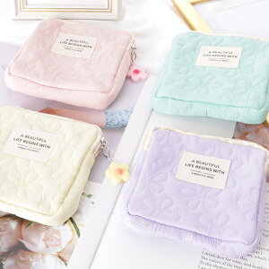 フラワー キルティング スクエア ソフト コインケース 女性 レディース 財布 小銭入れ カードケース 花 可愛い キュート コンパクト ミニサイズ リップケース メイクポーチ マルチケース サ