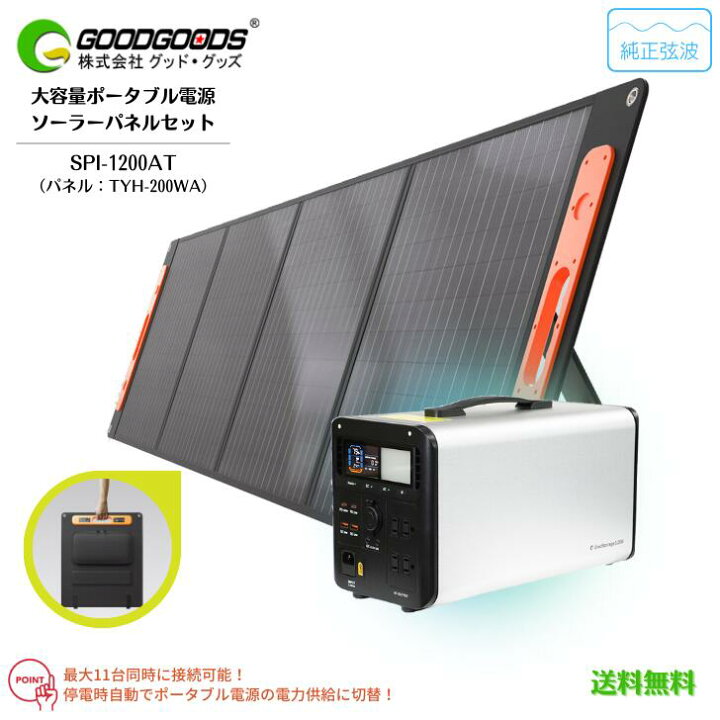 楽天市場】【送料無料】GOODGOODS グッド・グッズ ポータブル電源 