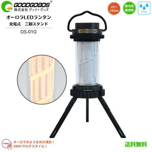 �y���������zGOODGOODS �O�b�h�E�O�b�Y �I�[���� AURORA �����^�� �����d�� LED�Ɩ� ���C�g �O�r�X�^���h �[�d�� ���^ DS-01G 360°�z�� 6W 235lm IPX4 �f�X�N �Q�� �x�b�h�T�C�h �h�� �ЊQ �΍� �A�E�g�h