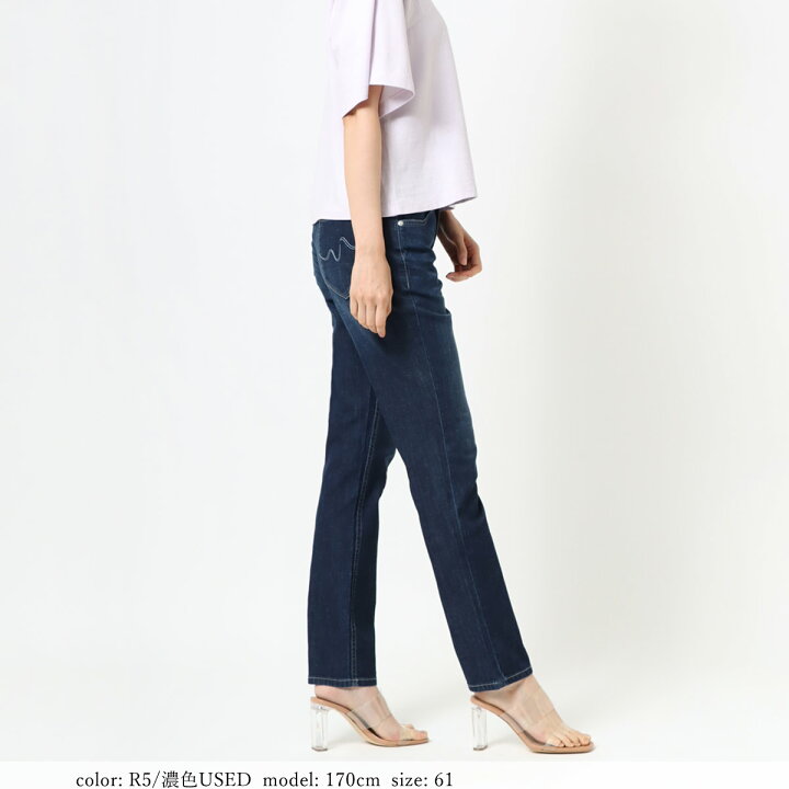 <br>【SALE】綿×麻ブッチャー生地　SUMMER ストレート<br>ミセスジーナ/ミセスジーンズ<br>MrsJeana--MJ4422_70_82_18<br><br>【税込￥9790（本体価格￥8900）】