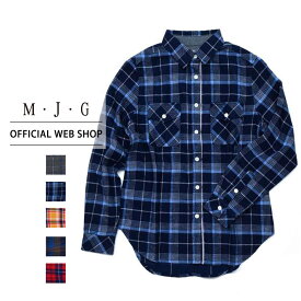 【公式】【50%OFF】在庫限り M・J・G エムジジェ チェックシャツ レディース トップス シャツ 杢オリーブチェック 先染めブルーチェック 先染めイエローチェック 先染めブラウンチェック きれいめ [SALE] GMT620 母の日 プレゼント