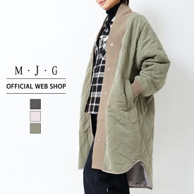 【公式】【50%OFF】【在庫限り】 M・J・G エムジジェ キルトガウンコート レディース チャコール エクリュ カーキ M L コート アウター 家庭洗濯 キルティング ロングコート エコダウン 撥水 [SALE] GMT701 母の日 プレゼント