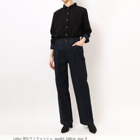 more10%offクーポン対象 5/6まで【公式】【40%OFF】【在庫限り】Sweet Camel スウィートキャメル タックワイド レディース ジーンズ デニム 美脚 ストレッチ 濃色USED ワンウォッシュ ワイドパンツ[SALE] CA6604 母の日 プレゼント