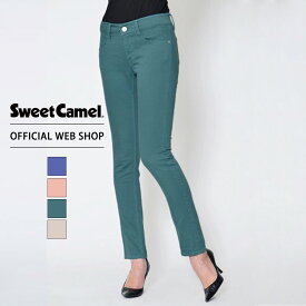 GW/more10%offクーポン対象【公式】【30%OFF】Sweet Camel スウィートキャメル スキニー カラーパンツ 細身 ストレッチ ホワイト ベージュ カーキ ブルー ピンク グリーン アイボリー フルレングス 股上浅め [SALE] [通年] SC5261 母の日 プレゼント