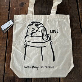 【数量限定！！】【ブルガリア動物福祉団体寄付商品】Cloud7 クラウド7 RESC7UE Tote Bag "Love"100% Organic Cottonオーガニックトートバッグ