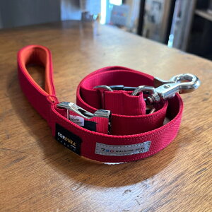 seven seas dog セブンシーズドッグ 小中型犬用Sサイズ レッド CORDURA NYLON SHORT LEAD コーデュラナイロンショートリード しつけ用、トレーニング、長さ2段階調整式【おかげ様で信頼の22周年!】【