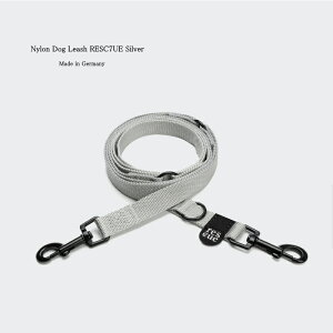 Cloud7 クラウド7 Nylon Dog Leash RESC7UE Silver Size L 中大型犬用リーシュ 【ブルガリア動物福祉団体寄付商品】 首輪 犬用 革 海外直輸入 ドイツ製 洗濯可能【送料無料!安心の年中無休!】【おかげ