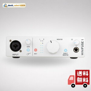 Arturia �A�[�g���A ���y����\�t�g�t�� �|�[�^�u���E�I�[�f�B�I�C���^�[�t�F�C�X MiniFuse 1 �z���C�g