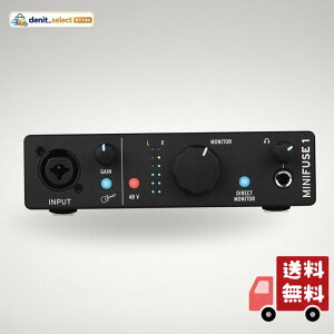 Arturia �A�[�g���A ���y����\�t�g�t�� �|�[�^�u���E�I�[�f�B�I�C���^�[�t�F�C�X MiniFuse 1 �u���b�N