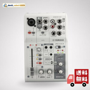 ���}�n(YAMAHA) ���C�u�X�g���[�~���O�~�L�T�[ 3�`�����l�� �z���C�g AG03MK2 W