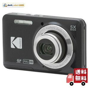 KODAK (�R�_�b�N) PIXPRO �g���₷�� �Y�[�� FZ55-BK 16MP �f�W�^���J���� ���w5�{�Y�[�� �L�p 28mm 2.7�C���`�t����� (�u���b�N)