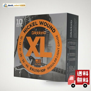 D'Addario �G���L�M�^�[�� XL Nickel .010-.046 10�Z�b�g���� EXL110-10P �y�������K�i�z