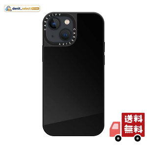 CASETiFY iPhone 13 Mini �p �P�[�X �~���[MagSafe�Ή� - �u���b�N (�u���b�N�o���p�[)