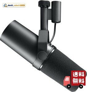 SHURE �V���A SM7B : �_�C�i�~�b�N�}�C�N �J�[�f�B�I�C�h �P��w���� XLR �L�� �m�C�Y���� �z�M �X�g���[�~���O ���� ���y ���t �^�� ���R�[�f�B���O YouTube ���� �Q�[�~���O �{�[�J�� �|�b�h�L��